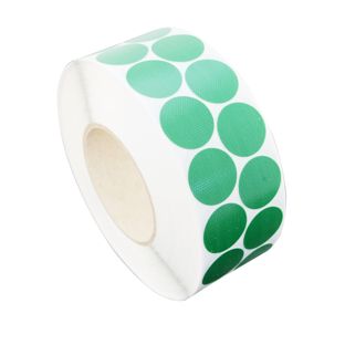 Pastilles adhésives en tissu, vert 