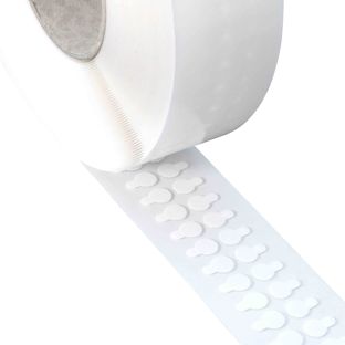 Pastilles adhésives en acrylate pur double face, env. 1 mm d’épaisseur, adhérence forte/forte 