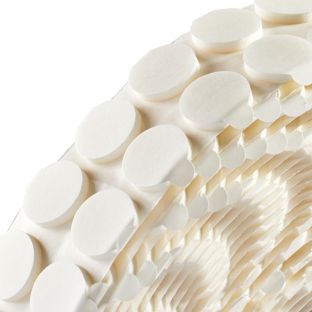Pastilles adhésives en mousse double face, 3 mm d'épaisseur, adhérence forte/forte 20 mm | 1.000 STK