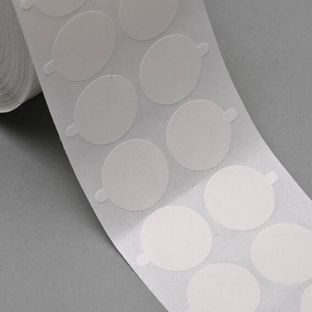 Pastilles adhésives double face en PET, adhérence faible/faible 30 mm | 1.000 STK