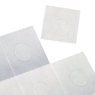 Pastilles auto-adhésives sur feuille permanent 