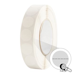 Pastilles adhésives pour dérouleur manuel E2025, simple face adhérence forte, perforées 