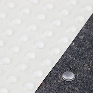 Amortisseurs adhésifs, hémisphère, adhésif 6.4 mm | transparent 