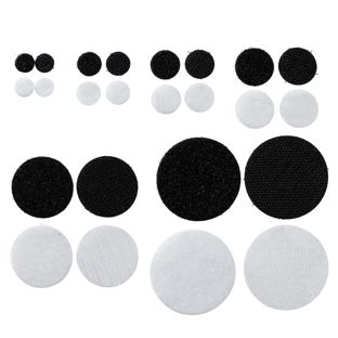 Pastilles auto-agrippantes sur feuille, set de boucle et crochet 