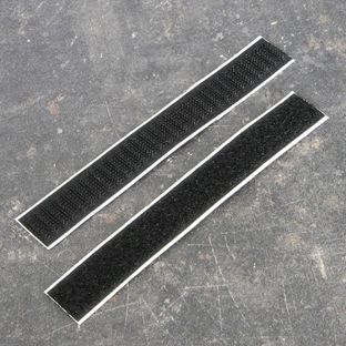 Découpes de bande auto-agrippante, adhésif, crochet et boucle (par paire) null | 20 x 150 mm