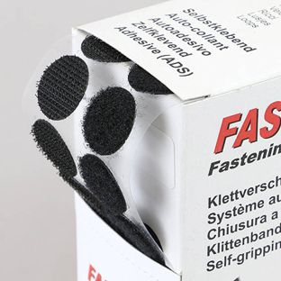 Pastilles auto-agrippantes en boîte distributrice, 230 sets, 20 mm, adhésives null | null