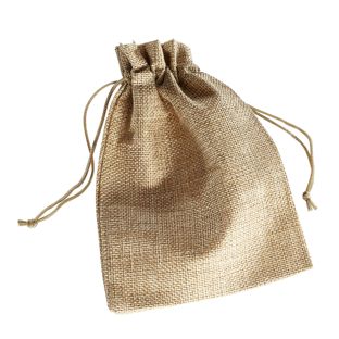 Petit sac en toile de jute null | 130 x 180 mm