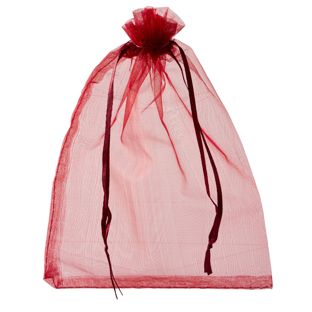 Sachets en organza avec fermeture à bande de satin null | 150 x 200 mm