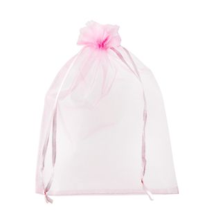Sachets en organza avec fermeture à bande de satin null | 150 x 200 mm