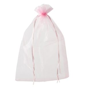 Sachets en organza avec fermeture à bande de satin null | 200 x 300 mm