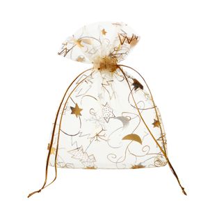 Sachets organza Noël 80 x 100 mm | Noël