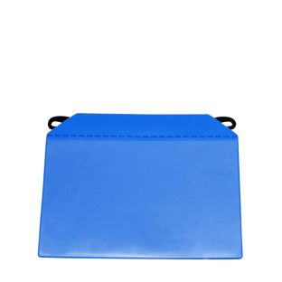 Pochette d’identification pour les caisses-palettes métalliques, avec crochet de suspension et bandes magnétiques format paysage | A5