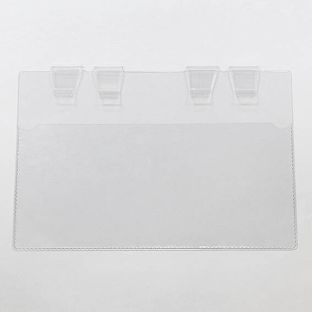 Pochette d’identification pour les caisses-palettes métalliques, avec pinces A4