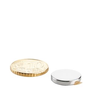 Aimants néodymes en forme de disque, auto-adhésif null | 15 mm x 2,5 mm | null