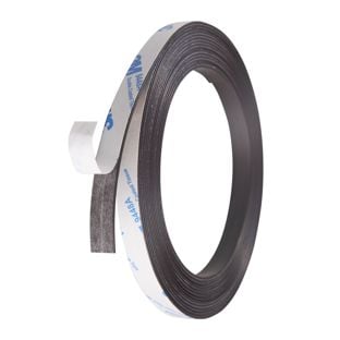 Bande magnétique adhésive, forte 10 mm | 1 mm | 5 m