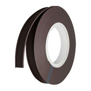 Porte-étiquette, profilé C, aimanté, sur rouleau 30 mm | avec feuillet et film de protection  | 10 m