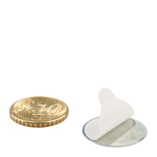 Pastille métallique adhésive 21 mm