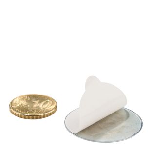 Pastille métallique adhésive 31 mm