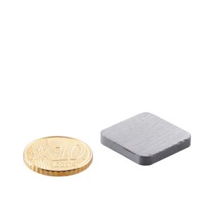 Aimants carrés en ferrite, Y35 20 x 20 mm  | 3 mm