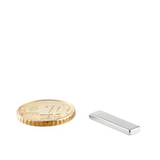 Aimants carrés néodyme, nickelé 20 x 5 mm | 2 mm