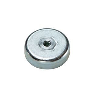 Aimants en pot en ferrite avec filetage intérieur 25 mm | M4  | 7 mm