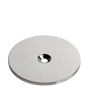Pastille métallique avec perçage et abaissement 62 mm