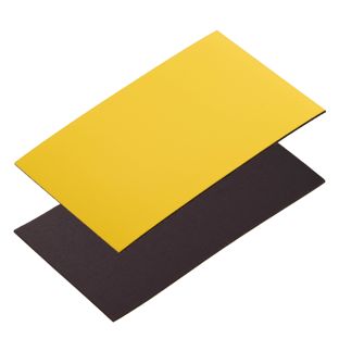 Étiquettes magnétiques inscriptibles 50 x 80 mm  | jaune 