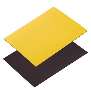 Étiquettes magnétiques inscriptibles 80 x 100 mm  | jaune 