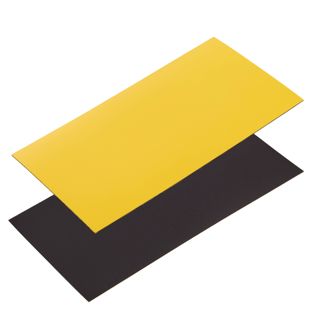 Étiquettes magnétiques inscriptibles 80 x 150 mm  | jaune 