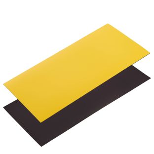 Étiquettes magnétiques inscriptibles 100 x 200 mm  | jaune 