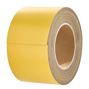 Bande magnétique colorée 80 mm | jaune  | 10 m | 0.85 mm