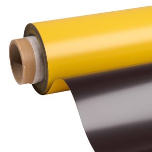 Bande magnétique colorée 1070 mm | jaune  | 10 m | 0.85 mm