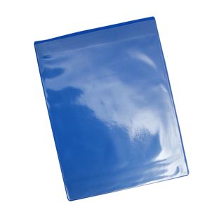 Pochettes magnétiques pour format A4, avec 1 bande magnétique, ouverture petit côté, bleu 
