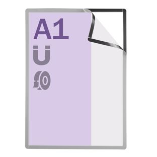 Cadre magnétique A1, auto-adhésif argent 