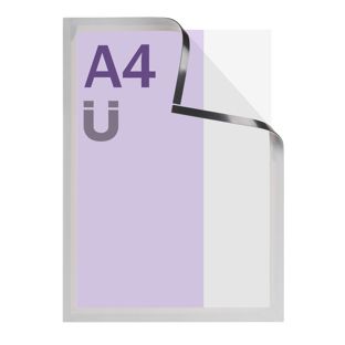 Cadre magnétique A4, magnétique argent 