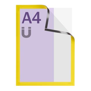 Cadre magnétique A4, magnétique jaune 
