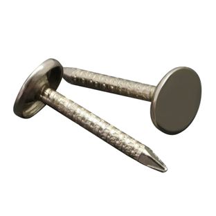 Clous pour classeur d’échantillons, 25 mm, tête plate, nickelée 