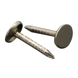 Clous pour classeur d’échantillons, 20 mm, tête plate, nickelée 
