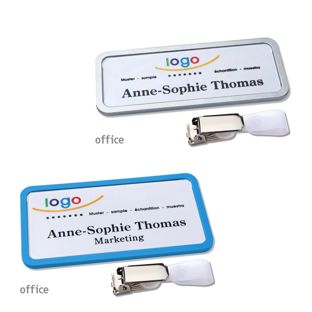 Porte-badges avec clip Office 