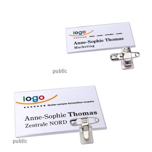 Porte-badges avec pince public 
