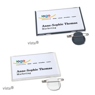 Porte-badges avec pince Vista 40 