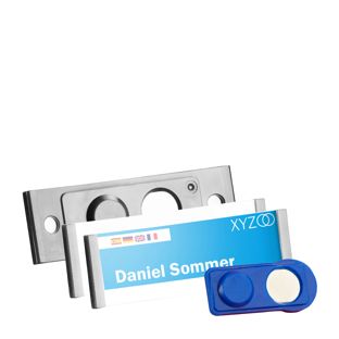 Porte-badges FORUM, magnétique null | 63 x 22 mm