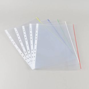 Pochettes A4 avec rabat, couleur pour classement sur grand côté 