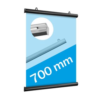Profils porte-affiches, aluminium, clippants 700 mm | noir 
