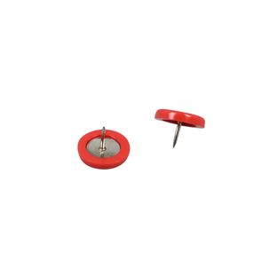 Punaises, ø = 15 mm rouge  | 100 unités emballées en vrac dans un sachet 