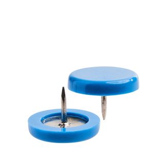 Punaises, ø = 15 mm bleu  | 100 unités emballées en vrac dans un sachet 