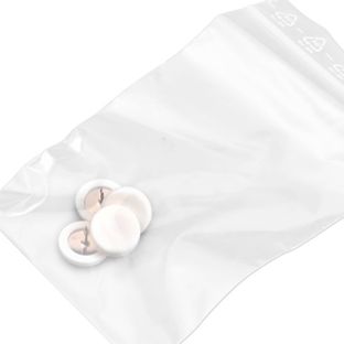 Punaises, ø = 15 mm blanc  | par lot de 4 dans un sachet Zip 