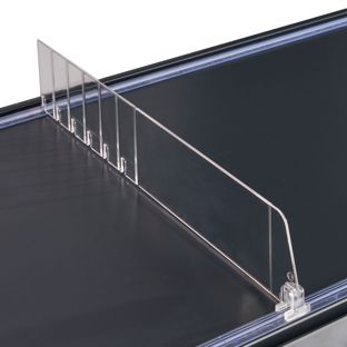 Séparateur « Flexible » sans butée, transparent 60 mm | 335 mm