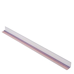 Profilé pour séparateur avec rebord et ruban adhésif 660 mm