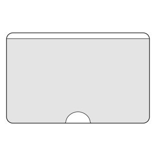Pochettes pour cartes de visite, adhésif, film PP null | 95 x 60 mm